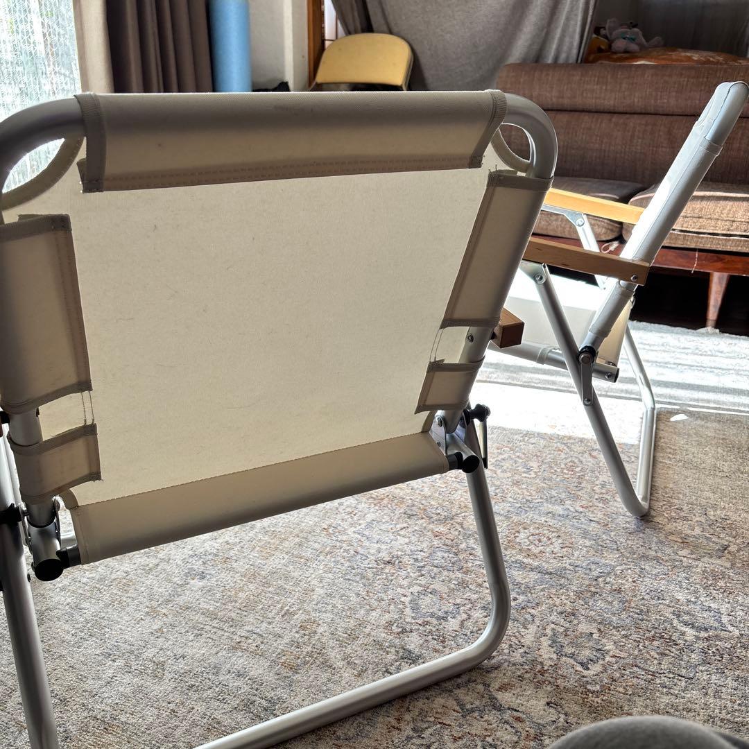 無印良品　MUJI アルミ折り畳みチェア　 2脚セット (廃盤品)