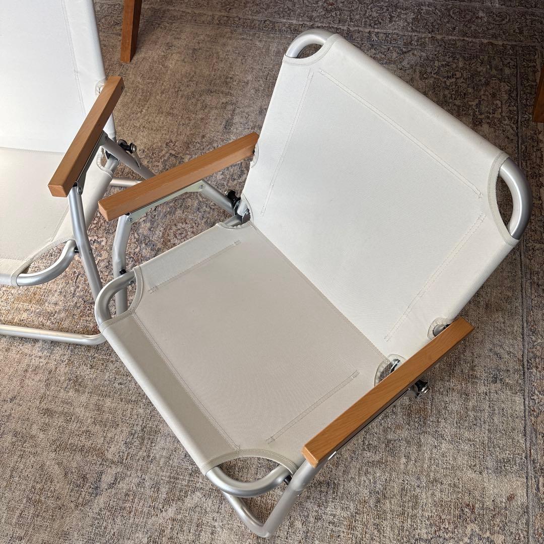 無印良品　MUJI アルミ折り畳みチェア　 2脚セット (廃盤品)