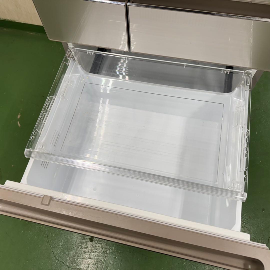 60★2019年製★パナソニック　冷蔵庫　6ドア　大型　自動製氷付き　ガラス扉