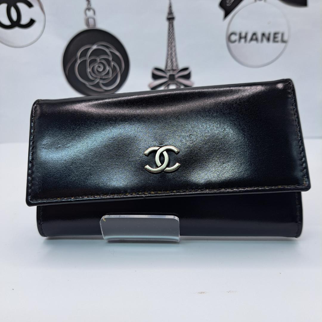 CHANEL 高級感 キーケース エンメル ブラック