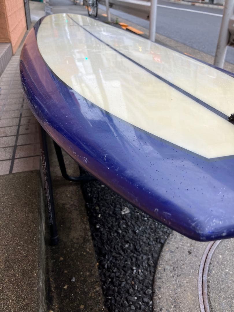 CJ ネルソンフルカーボン10ftシングルフィン ロングボード ネイビーブルー