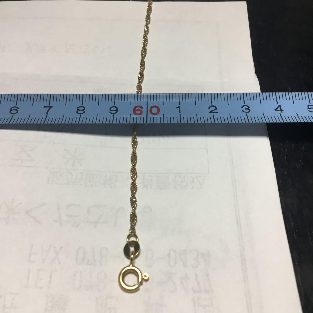 k18ゴールド ブレスレット ロブスタークラスプ 1、66g