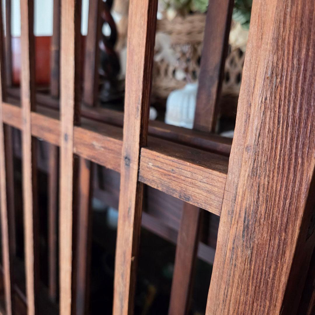 格子　衝立　パーテーション　古家具　間仕切り　什器　古民家　木製