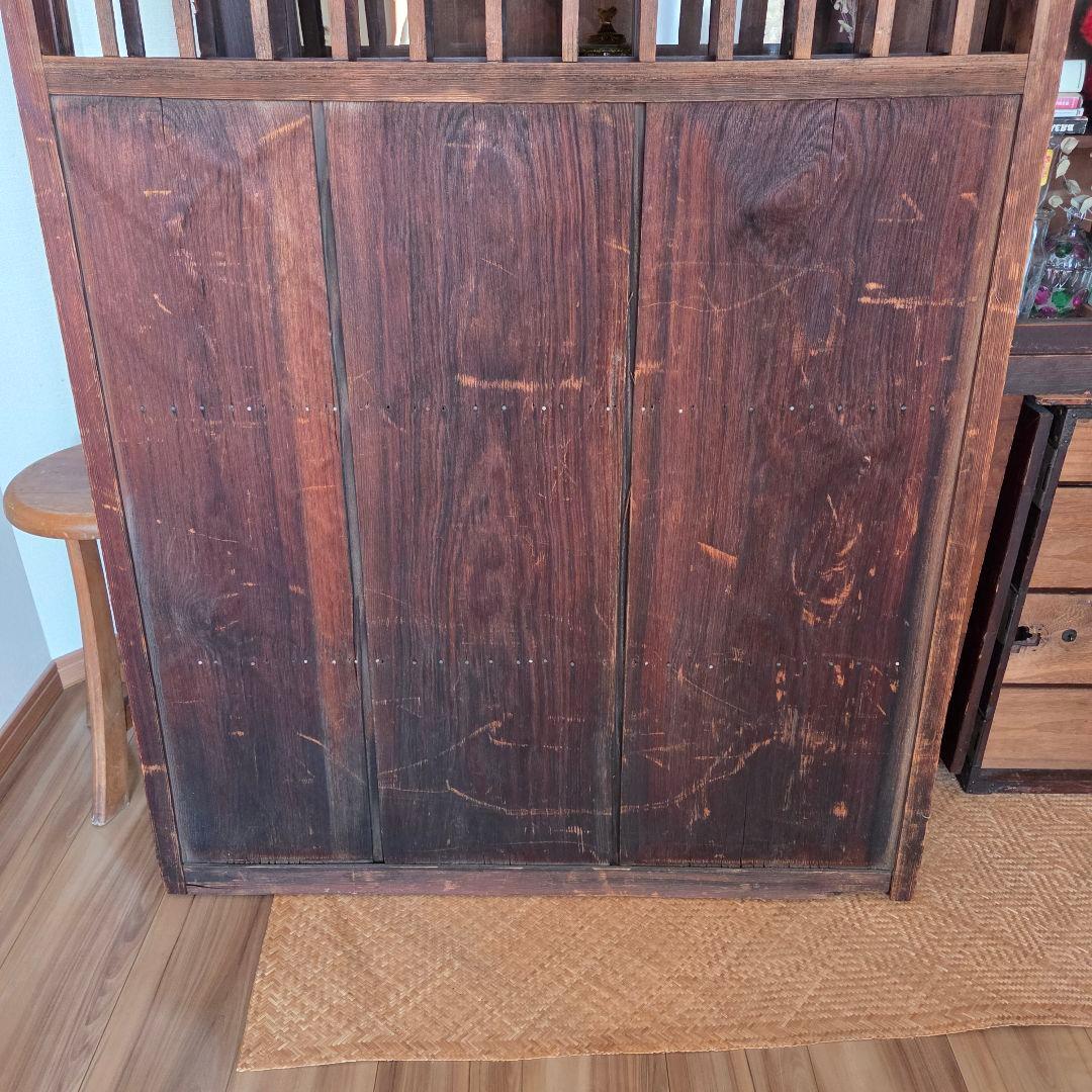 格子　衝立　パーテーション　古家具　間仕切り　什器　古民家　木製