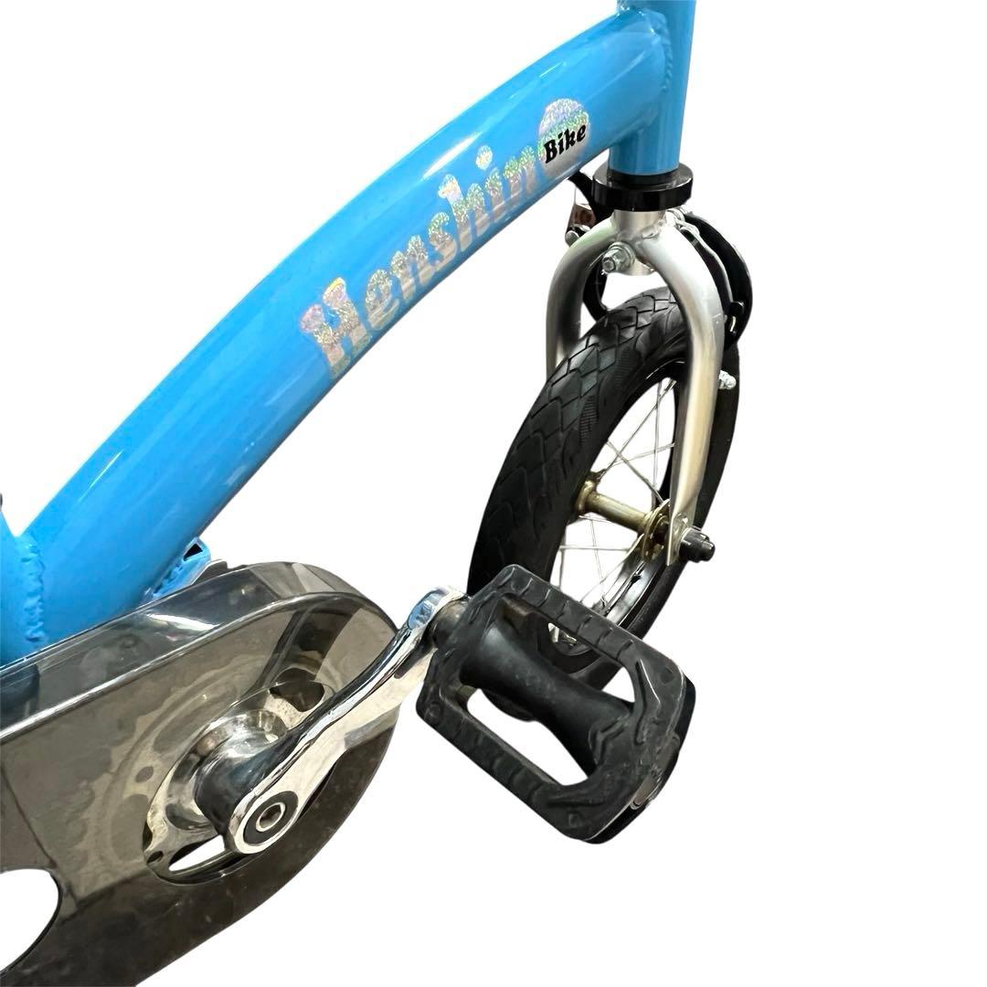 美品☆へんしんバイク2 12インチ　パステルブルー