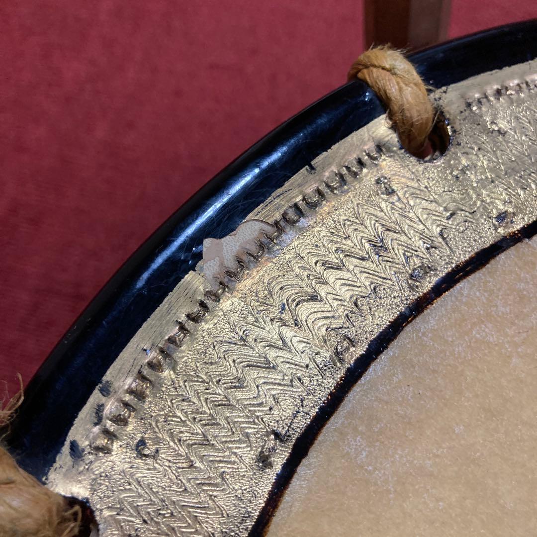 和太鼓 直径約35cm 太鼓の台、バチ、収納袋付き