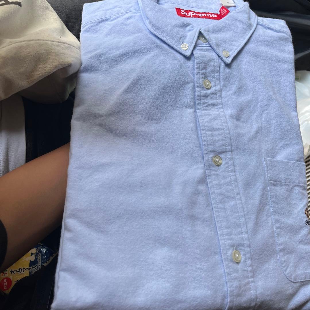 SUPREME Loose Fit Flannel Oxford Shirt - メルカリ