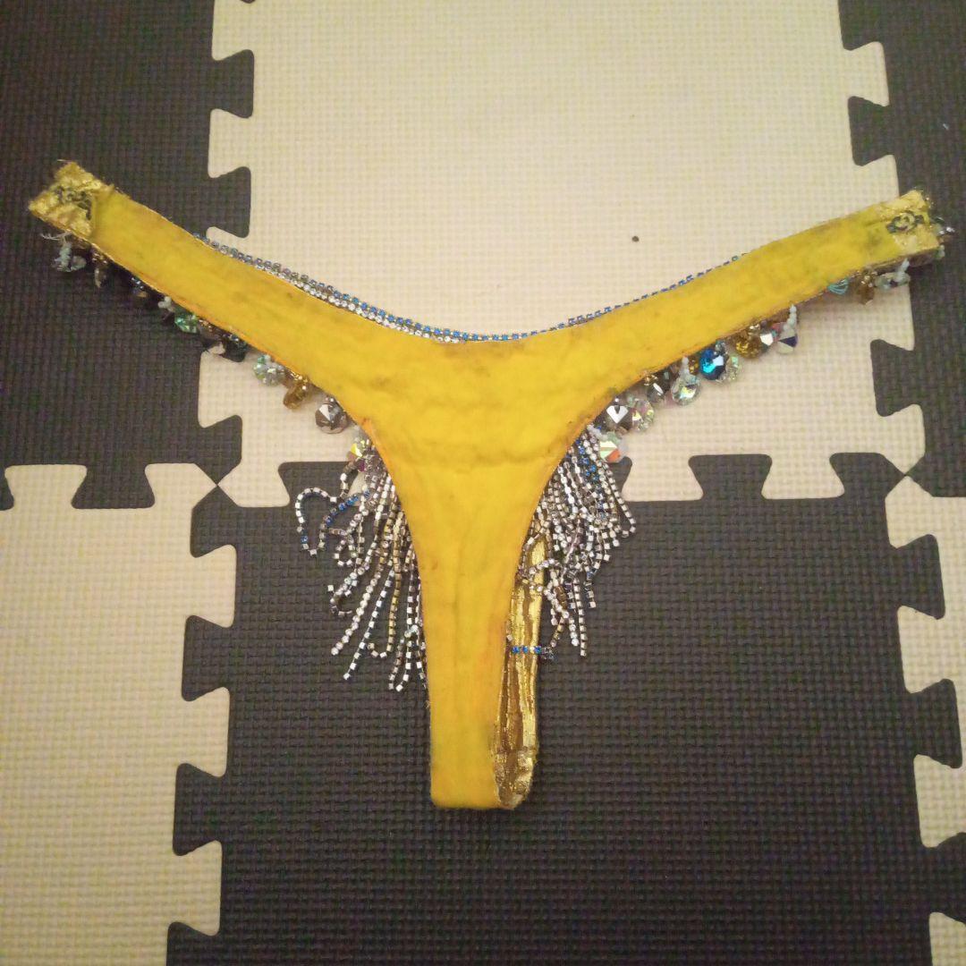 サンバダンサー衣装一式青と金