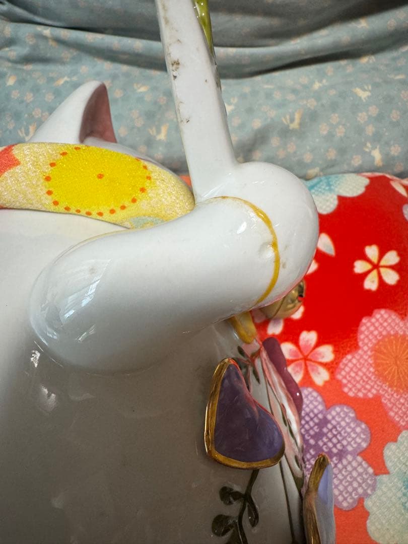 招き猫　猫舎道楽堂　陶器