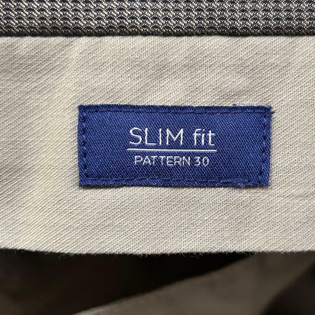 m6402【美品 インコテックス】スーツスラックス ヘリンボーン 50