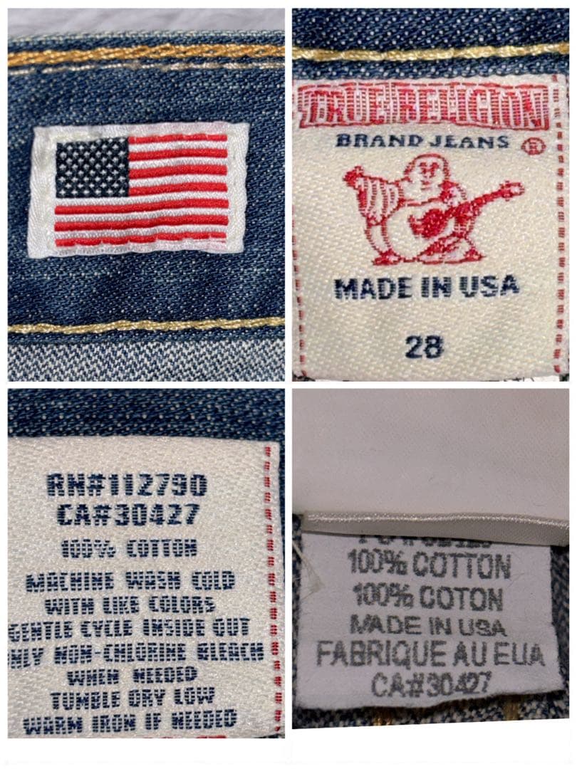TRUE RELIGION RICKY デニムパンツ　USA製　28