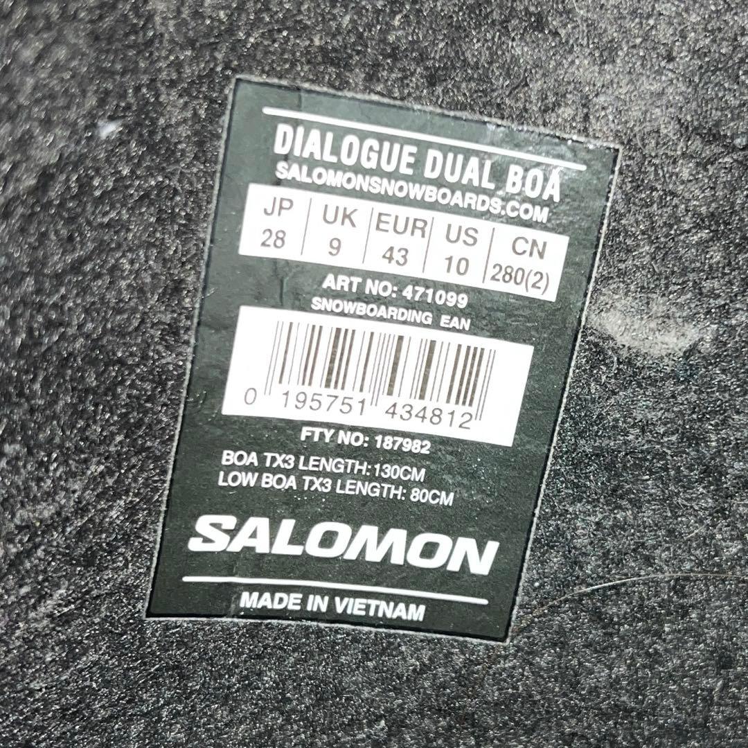 使用感あり28cm SALOMON DIALOGUE BOAブーツ