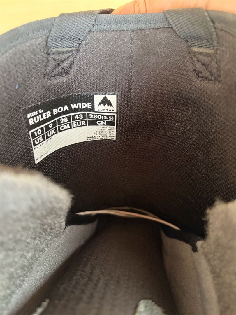 バートン　BURTON RULER Boa Wide ブーツ 男性28cm