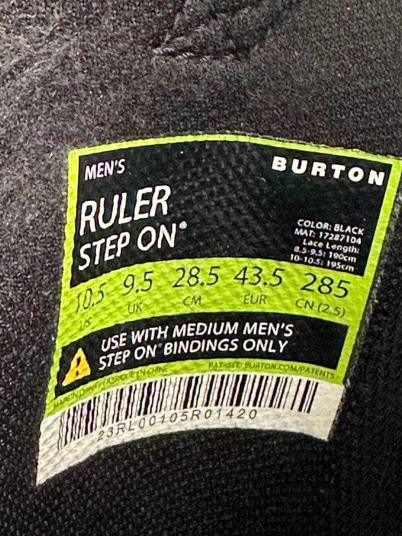 スノーボード Burton ruler step on boots 28.5
