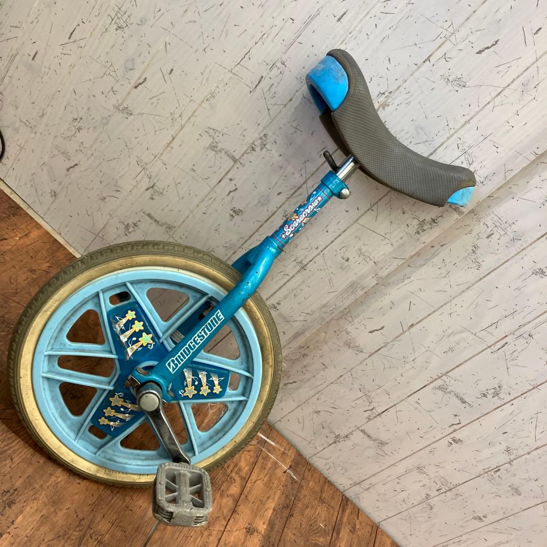 ブリヂストン BRIDGESTONE 星柄 一輪車 キッズ用 青 ブルー - メルカリ