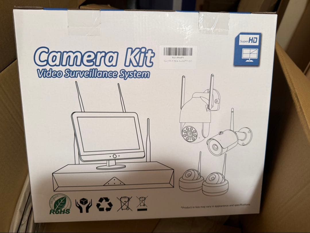 JENNOV防犯カメラ 屋外 ワイヤレス 500万画素対応 4台セット3TB内蔵