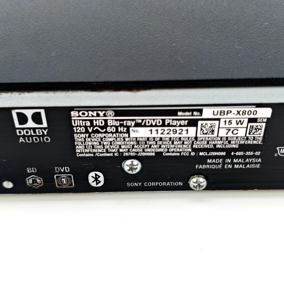 SONY 4K ULTRA HD BDプレーヤー UBP-X800 北米仕様