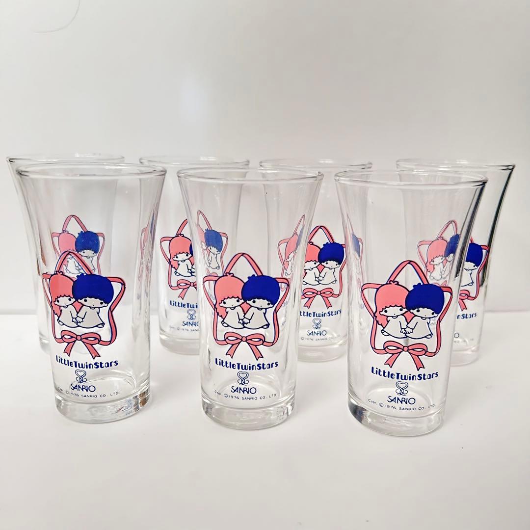 キキララ 昭和レトロ ガラス コップ グラス Sanrio 1976年 - メルカリ