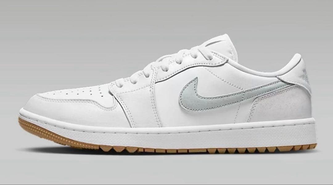 ゴルフシューズ　Nike Air Jordan 1 Low ホワイト/グレー