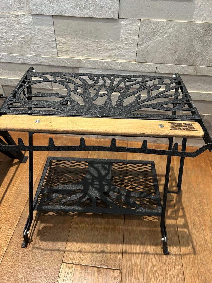 ネイチャートーンズ　ワンハンドカフェテーブルとリトルブレイクスタンド大樹ver.