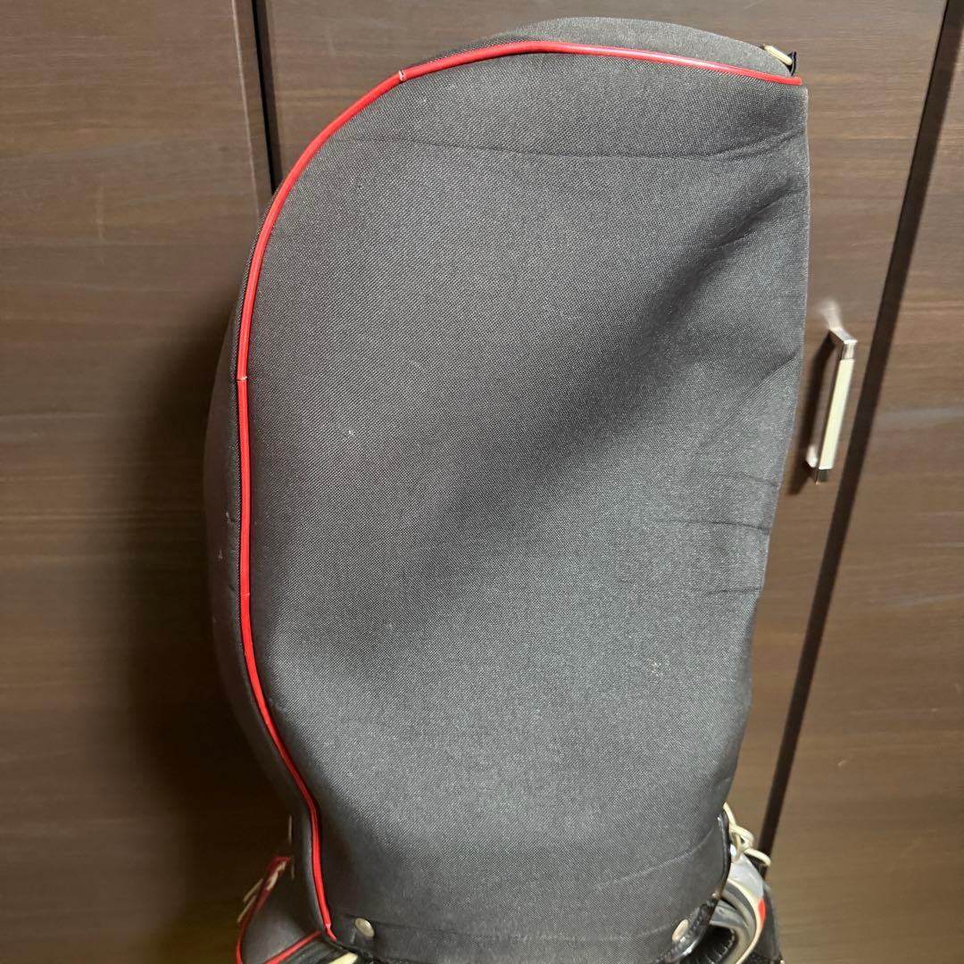 le coq sportif キャディバッグ ゴルフバッグ ブラック レッド