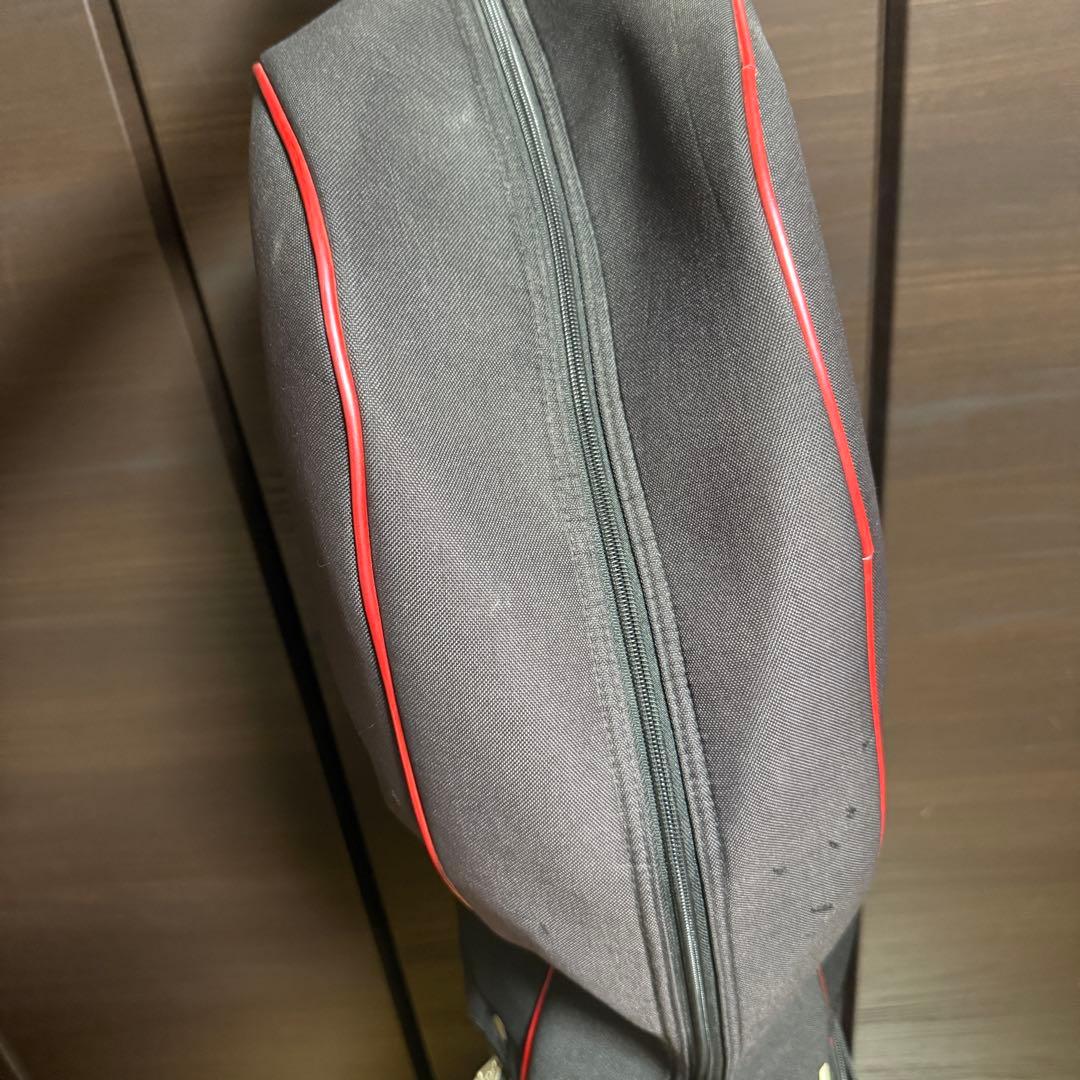 le coq sportif キャディバッグ ゴルフバッグ ブラック レッド