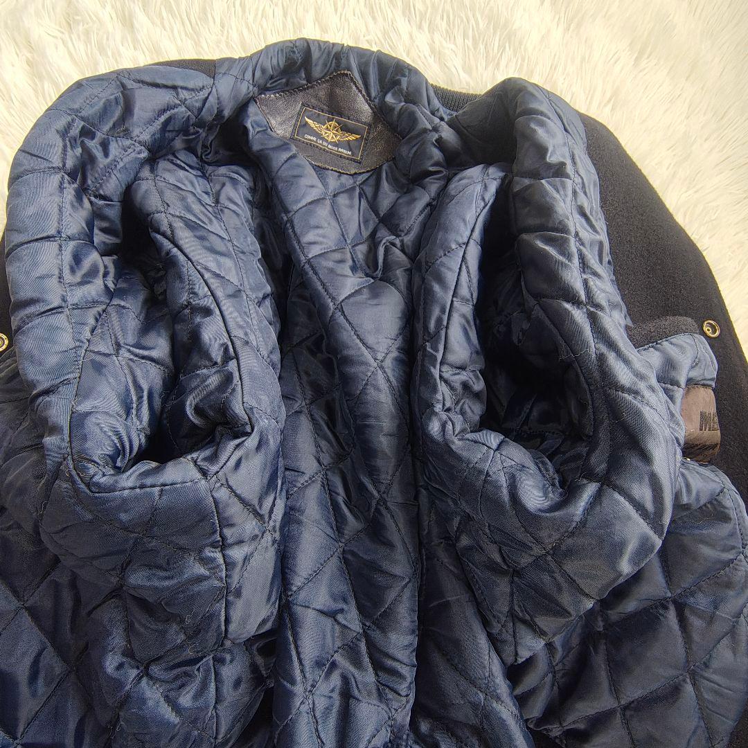 COMME CA DU MODE 本革 80s ヴィンテージ スタジャン　濃紺