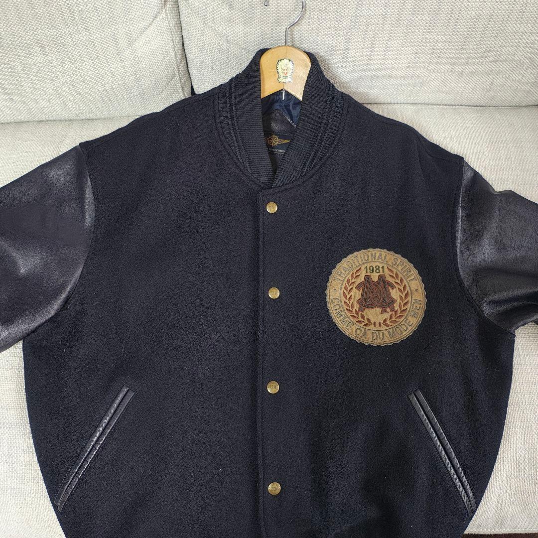 COMME CA DU MODE 本革 80s ヴィンテージ スタジャン　濃紺