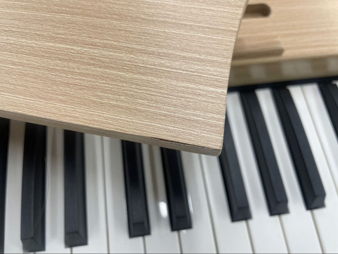 電子ピアノ88鍵盤　給電タイプ　木目調ボディ　オークベージュ