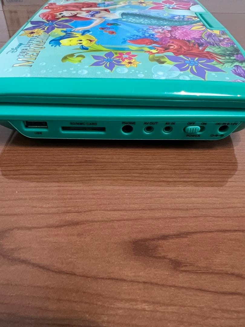ディズニー プリンセス ポータブルDVDプレーヤー リトルマーメイド アリエル