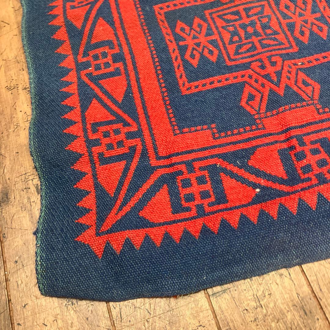 幾何学模様 ラグ トライバル カフカス地方 キリム ビンテージ ヴィンテージ