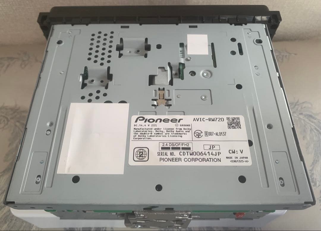 carrozzeria AVIC-RW720み地図データ2022年11月版。