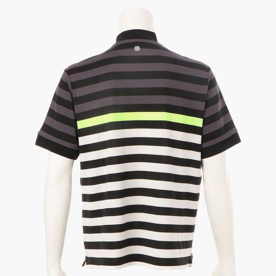 【新品・タグ付き】BRIEFING メンズ モックネック ネオン ボーダー M