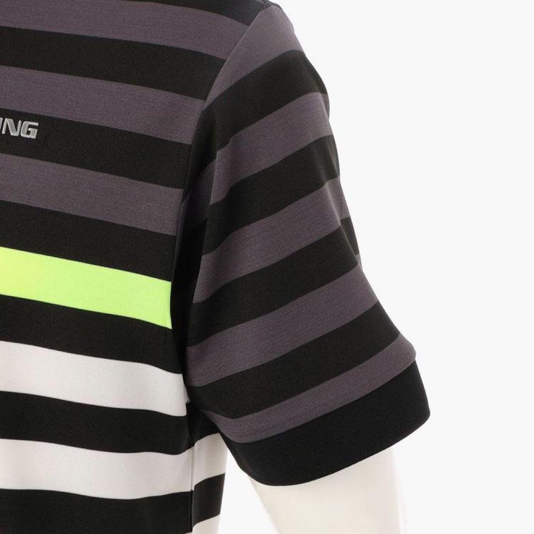 【新品・タグ付き】BRIEFING メンズ モックネック ネオン ボーダー M