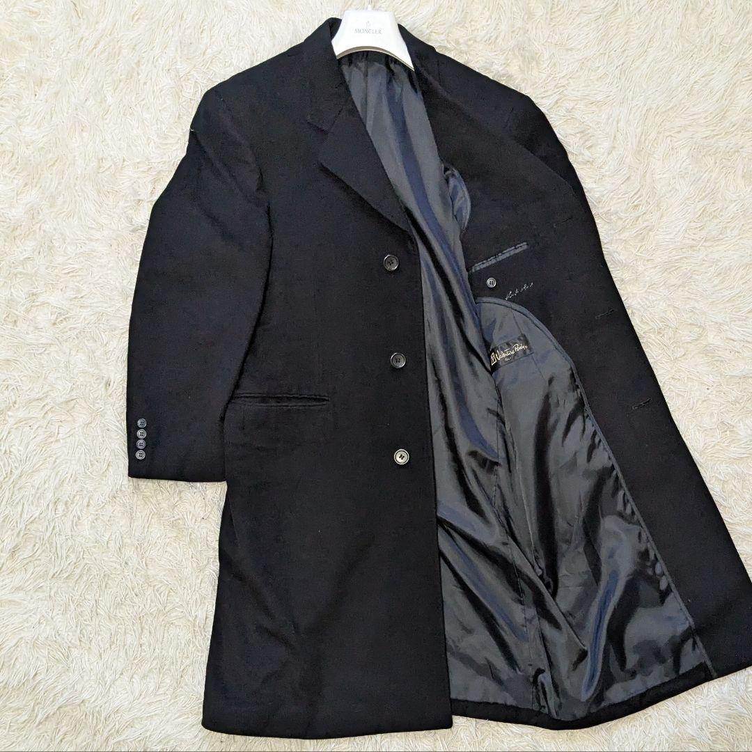 valentino rudy ピュアカシミヤ チェスターコート 黒 100% Yahoo