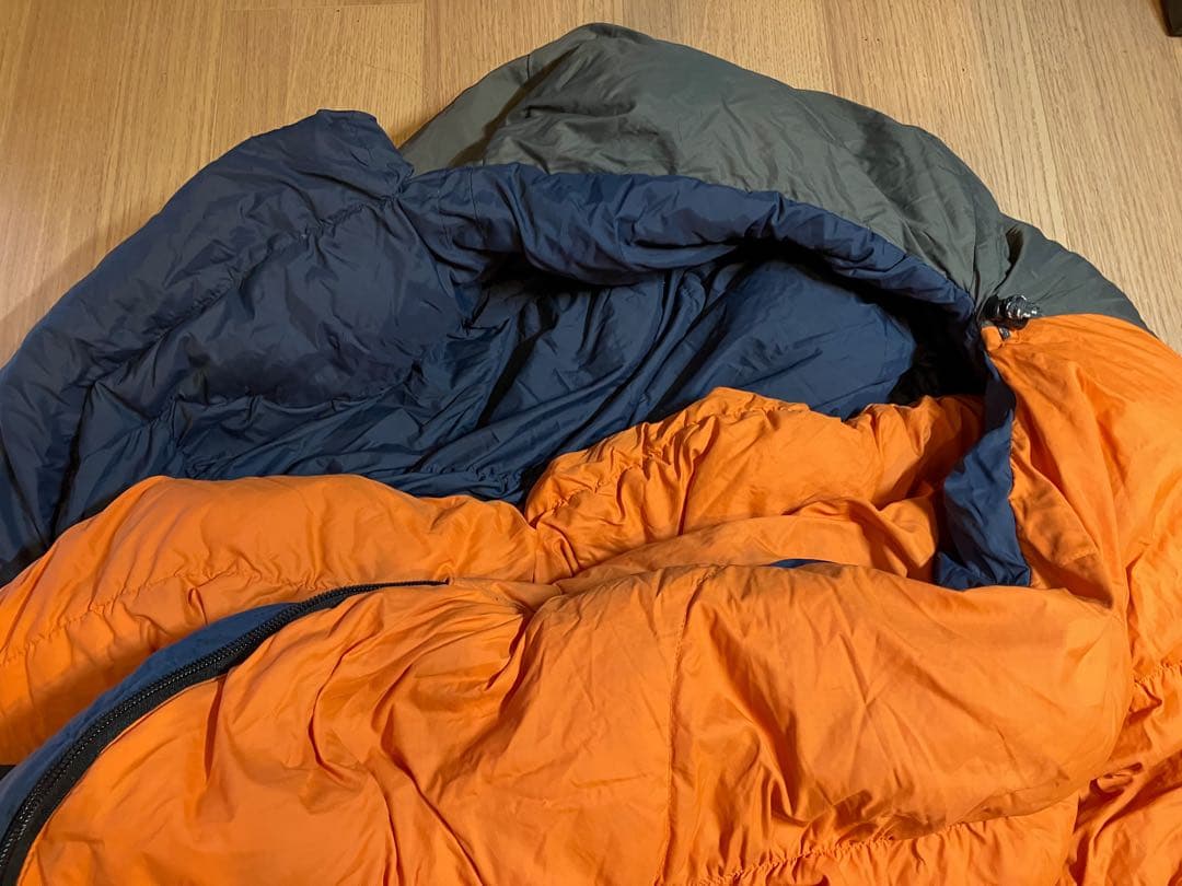 mont-bell Down Hugger #1 寝袋 オレンジ/グレー