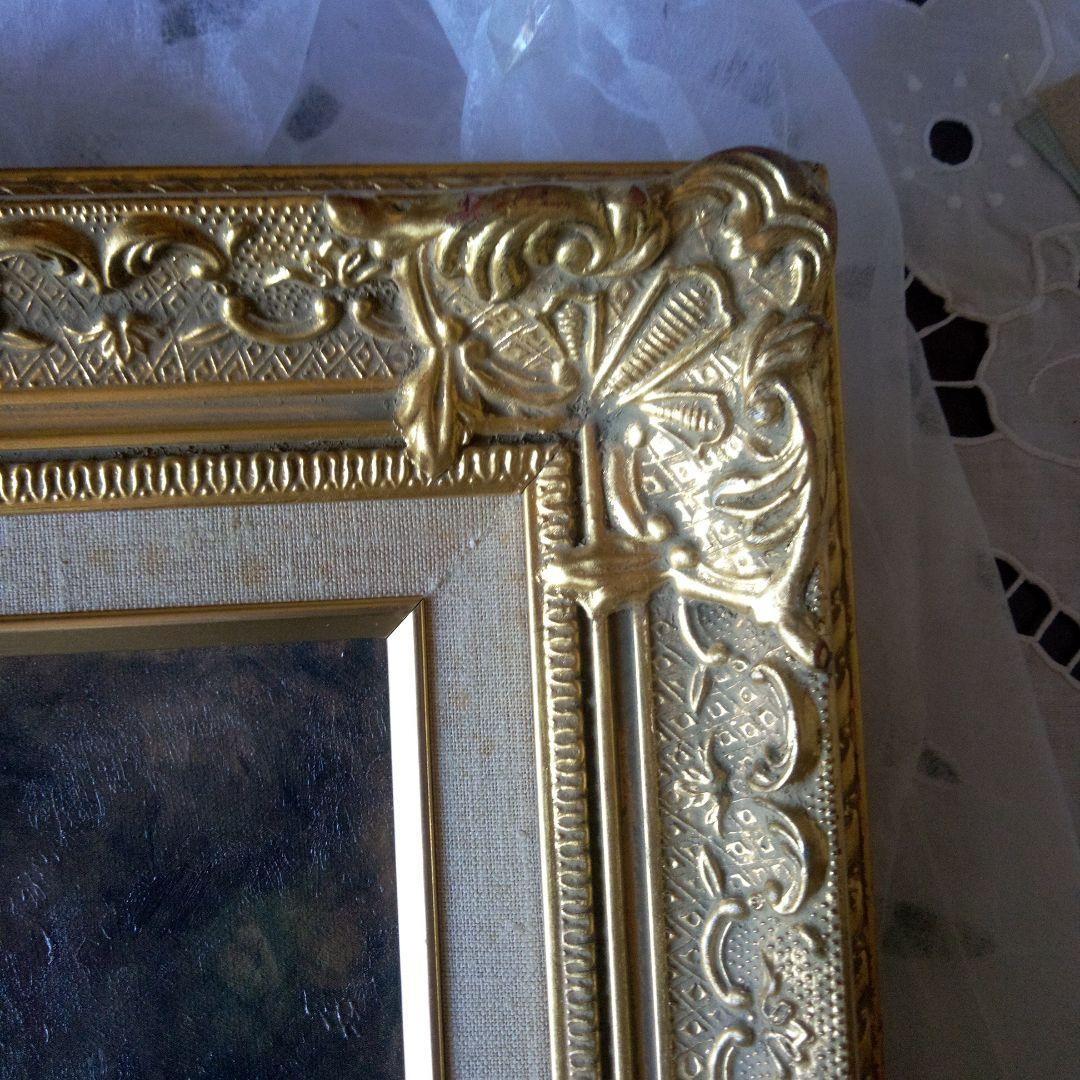 印象派 女性の裸体画 金色フレーム付き