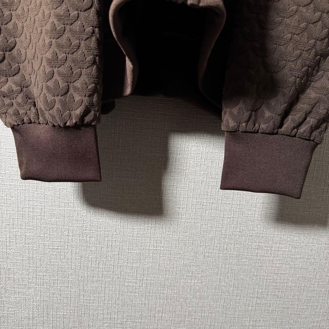 希少デザイン★adidas ワッフル素材 凹凸 トラックジャケット 刺繍 2XL