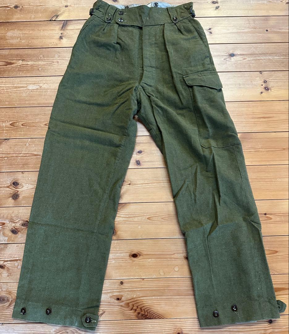 【W40cm】50年代 オーストラリア軍 ウール グルカパンツ ミリタリーパンツ
