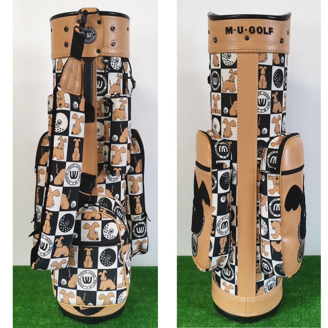 MU SPORTSミエコウエサコ キャディバッグ レディース ワンちゃんデザイン