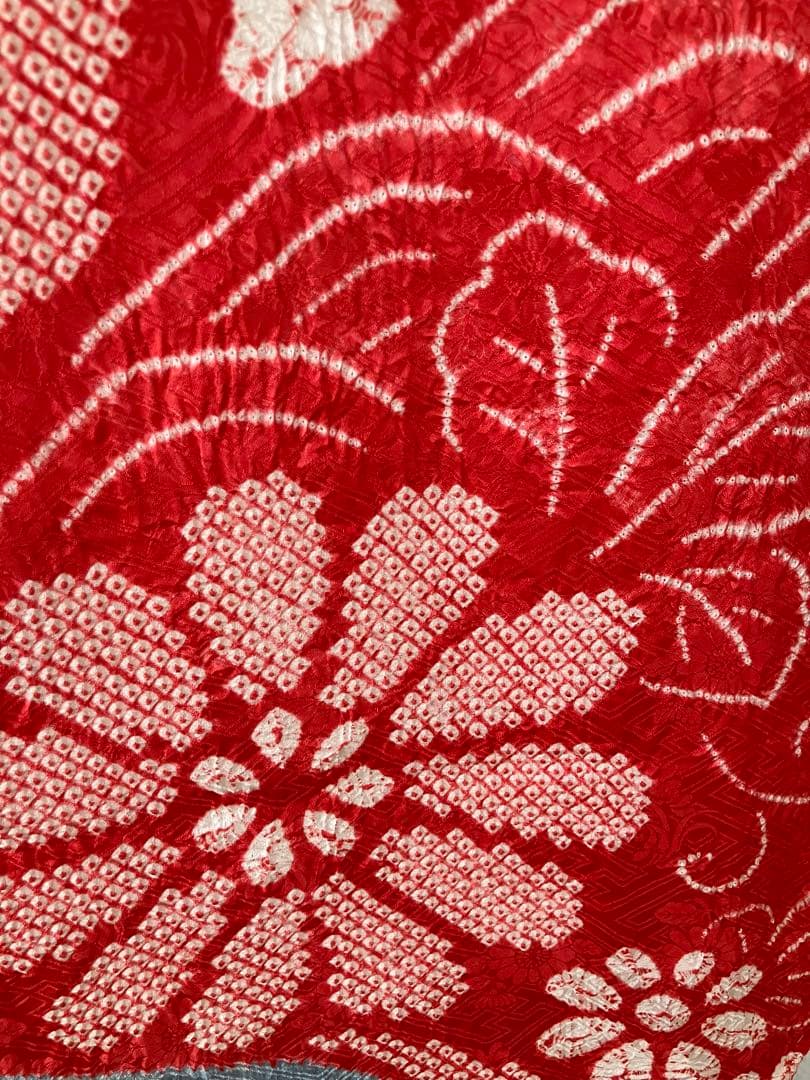 ちー様 希少手絞り」正絹 杢目の総絞り振袖 - メルカリ