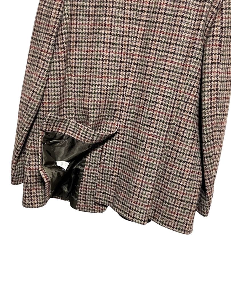 80s USA製 L.L.BEAN 千鳥格子　テーラードジャケット サイズ18