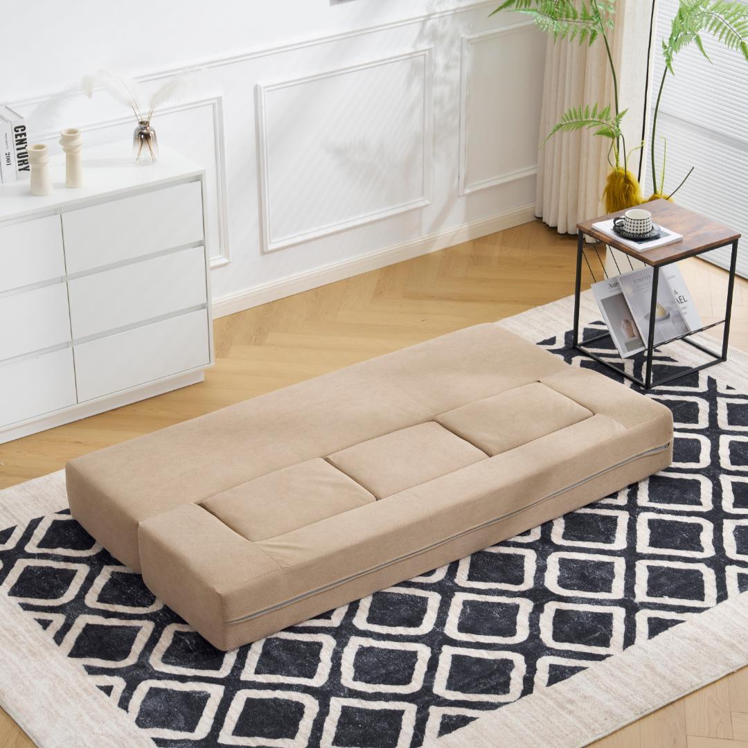 ソファベッド 5人掛け 5P 組立て不要 フロアソファ コンパクト ローソファ