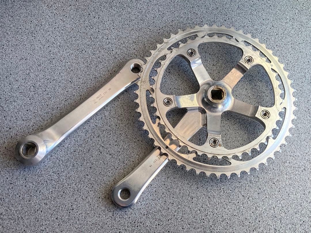 パーツ SHIMANO FC-7402 170mm 52/42T DURA-ACE