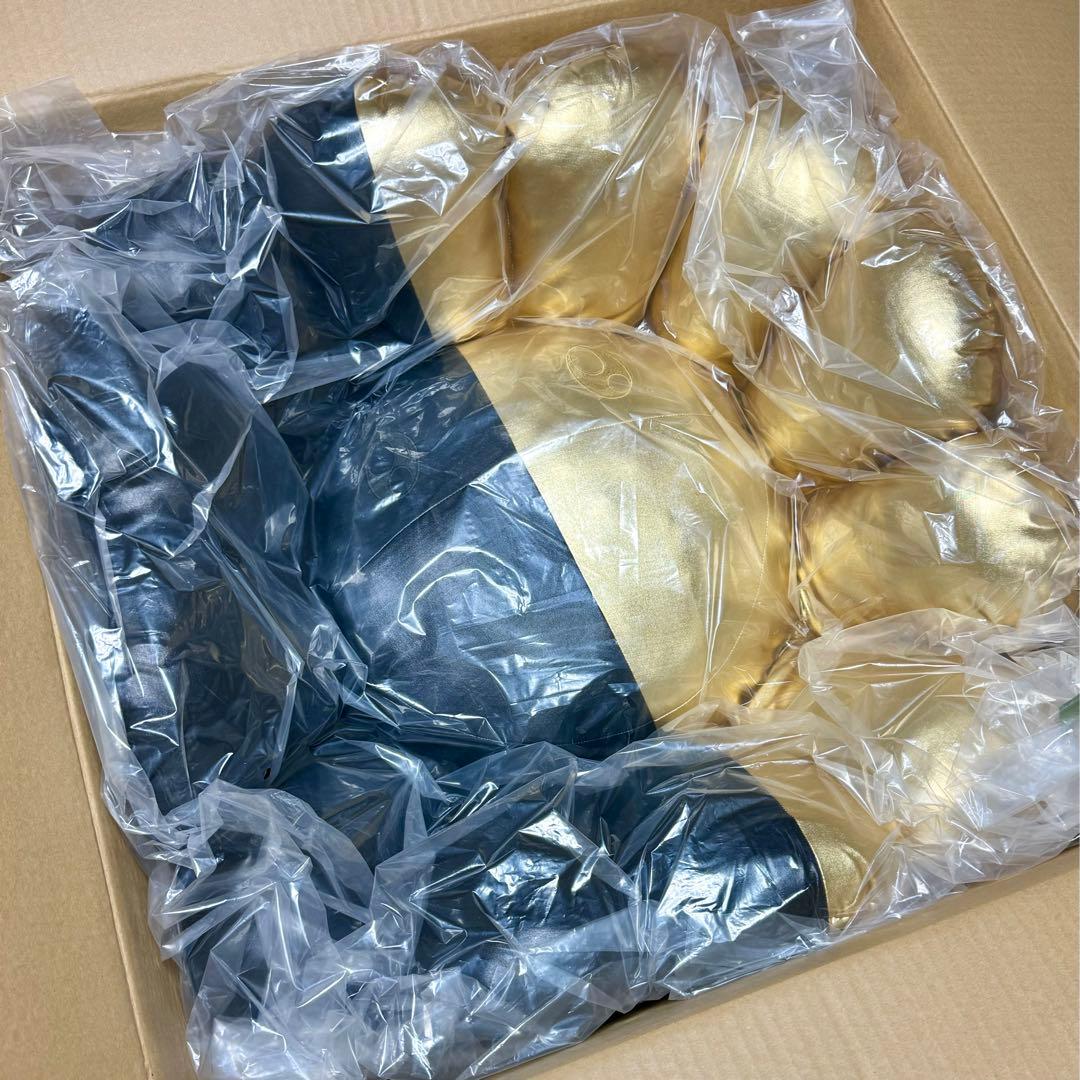 【新品】カイカイキキ フラワークッション ブラック×ゴールド 1m 限定70個