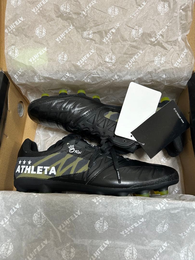 ☆新品タグ付☆ アスレタ　オーヘイ　サッカースパイク　25.0cm ブラック
