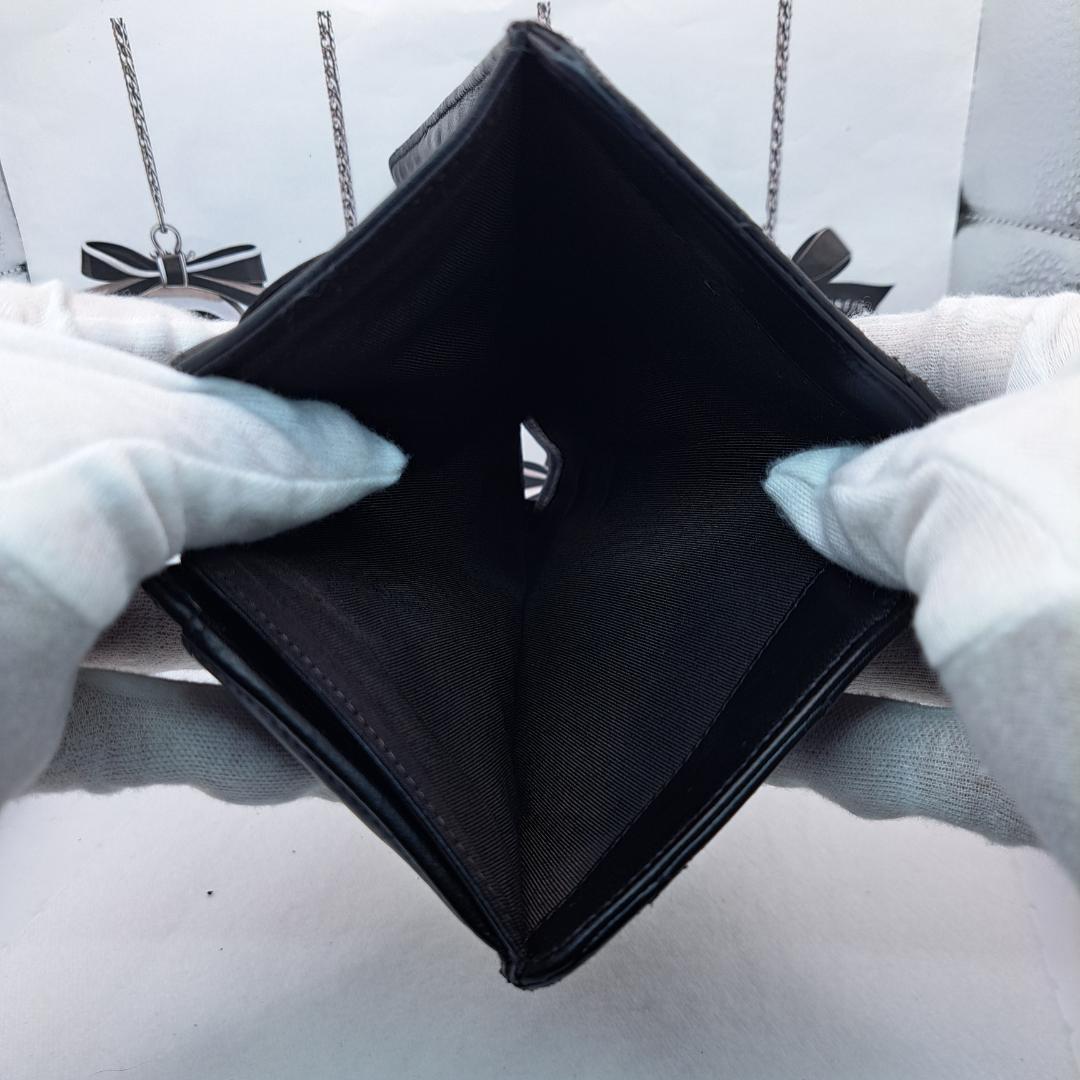 CHANEL　マトラッセ　長財布　ラムスキン　財布　二つ折り