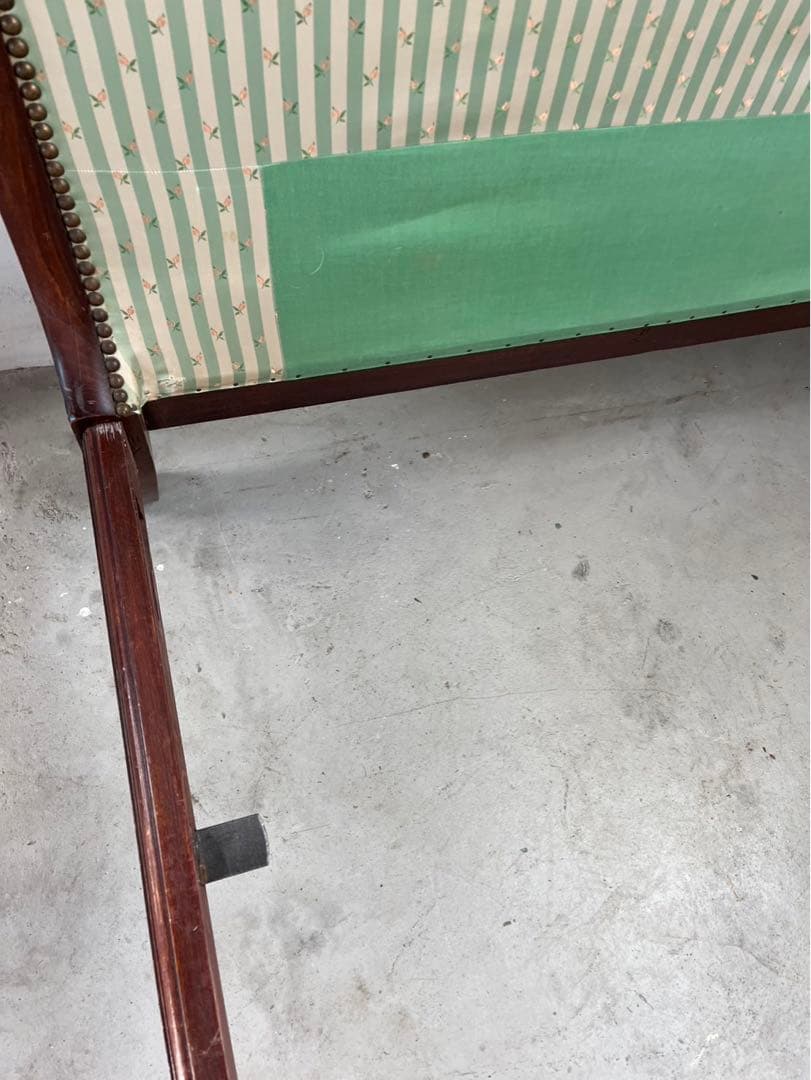 フランスアンティーク　スワン　ベッドフレーム　シングル