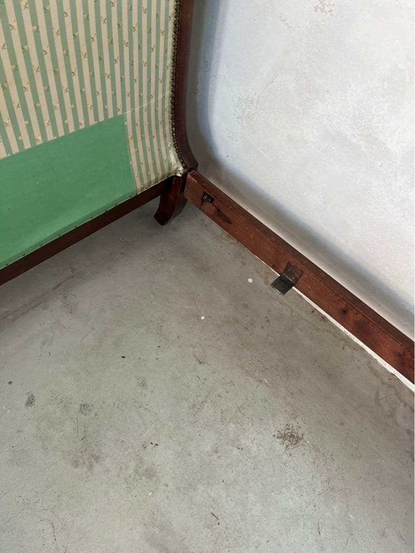 フランスアンティーク　スワン　ベッドフレーム　シングル