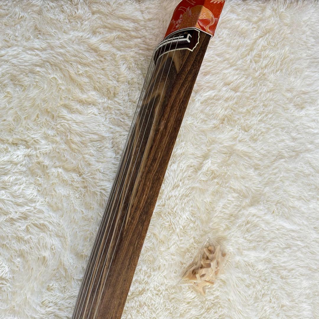 極上彩色★蒔絵　琴　13弦　すだれ彫　筝　柱付き